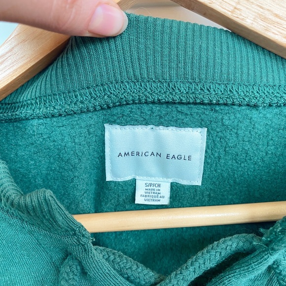 5/$50 🌷🌼🌿 AMERICAN EAGLE Lace Up Crewneck Sweatshirt Size S - Picture 2 of 5